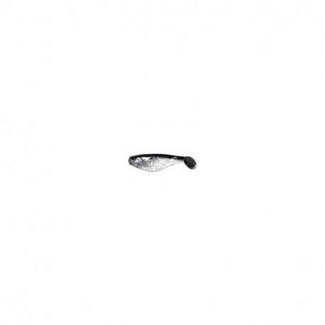 Twister rybka 10 cm OS-ClearSilverFlake,Black