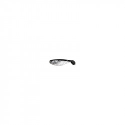 Twister rybka 3,8 cm OS-ClearSilverFlake,Black