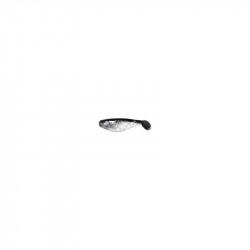 Twister rybka 7,5 cm OS-Clear Silver Flake,Black